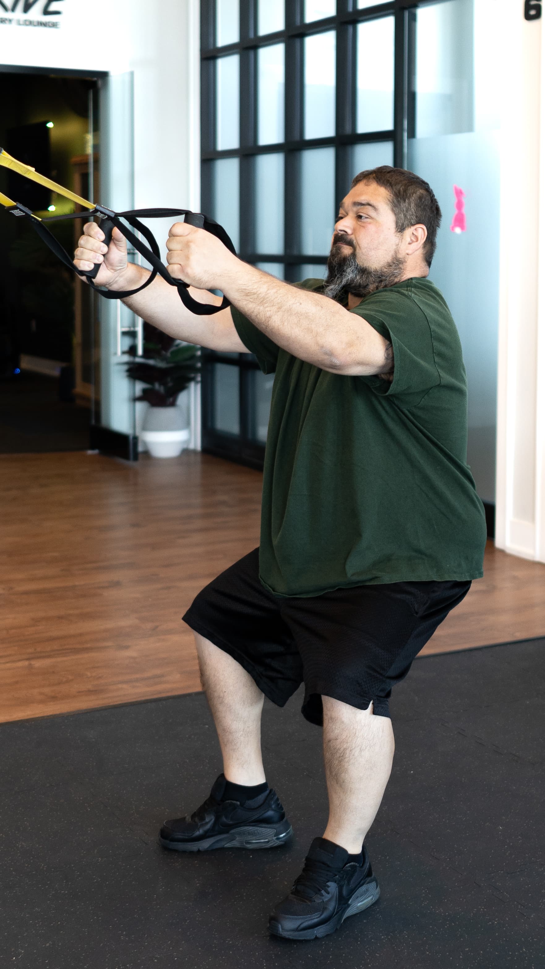 Man receiving physical therapy from a physical therapist