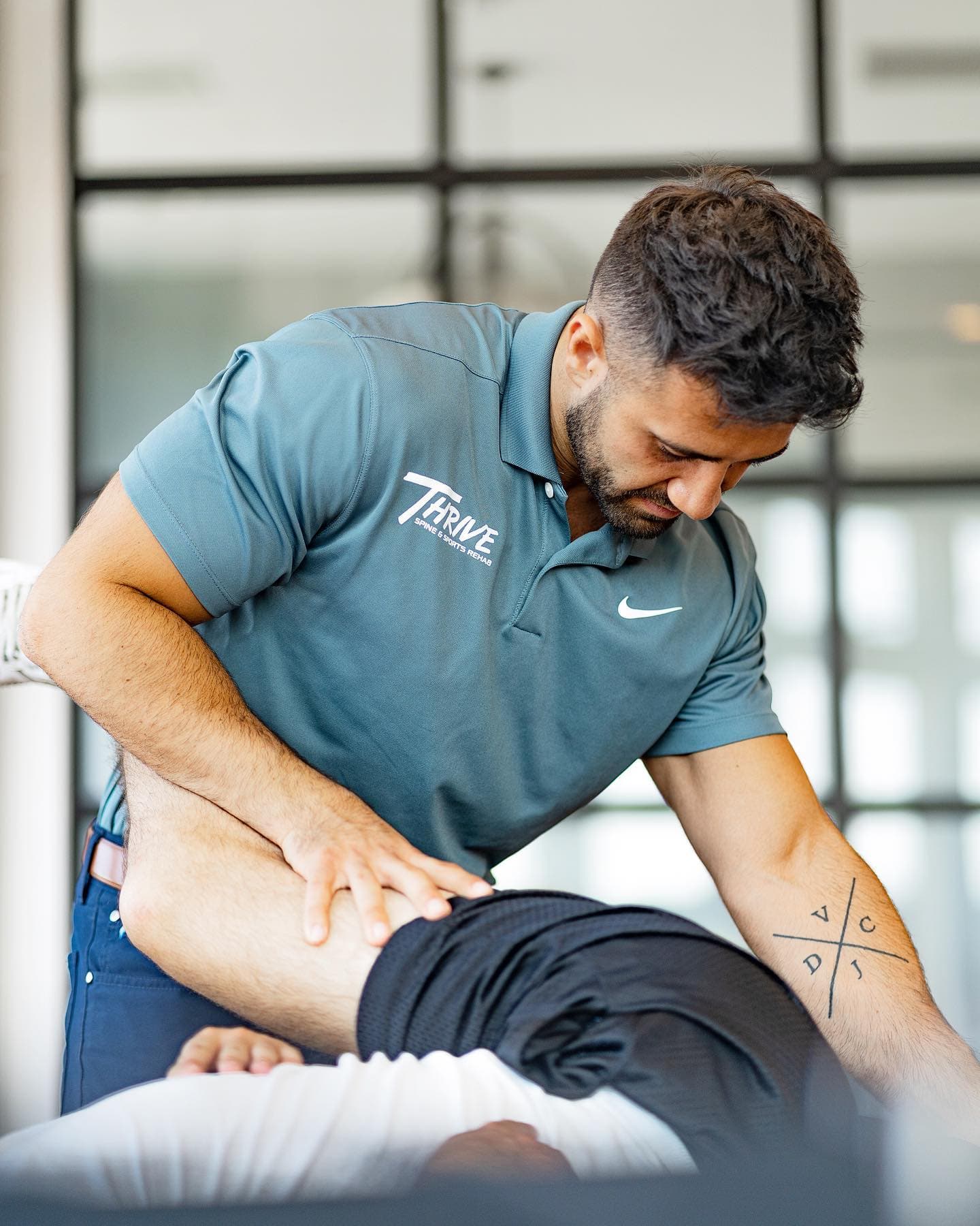 man receiving chiropractic care