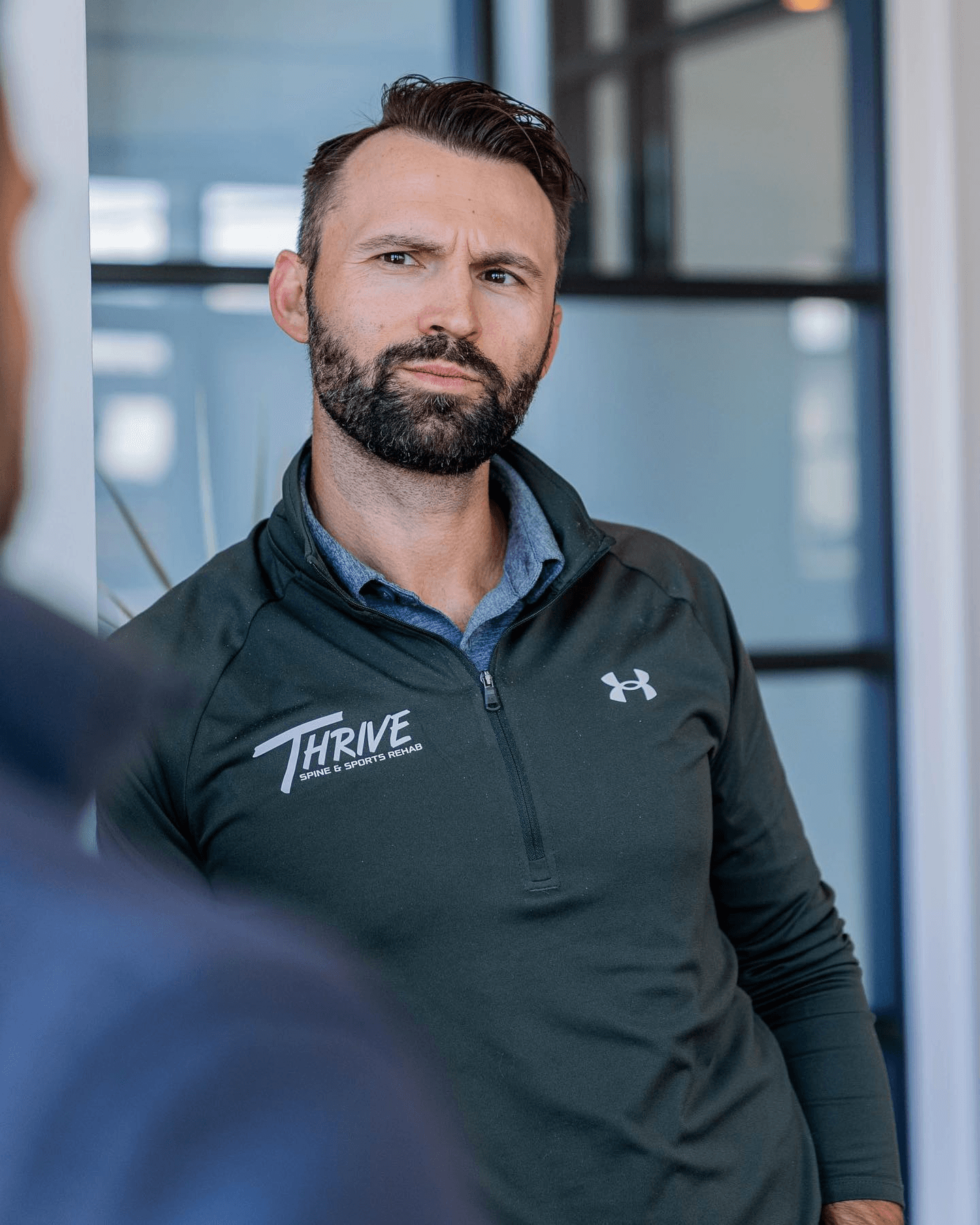 AJ Adamczyk, licensed acupuncturist and owner of Thrive Spine and Sports Rehab